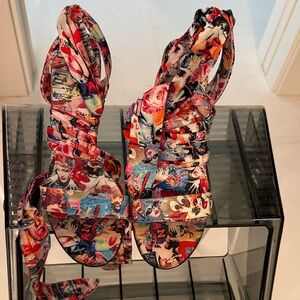 Vibrant Graphic Sandals